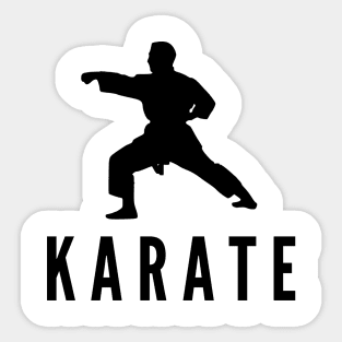 Karate Minimalistic Design Sticker